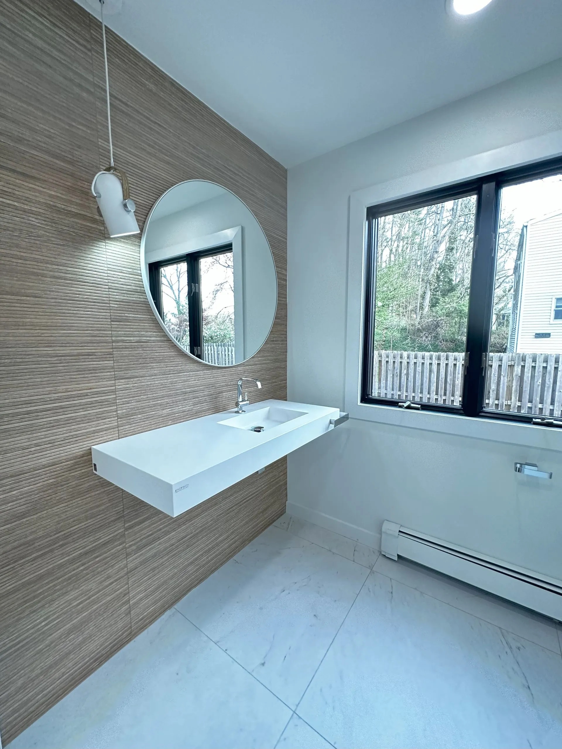 Modern Floating Vanity Bathroom in Cresskill, NJ by Modern Heritage Remodelers