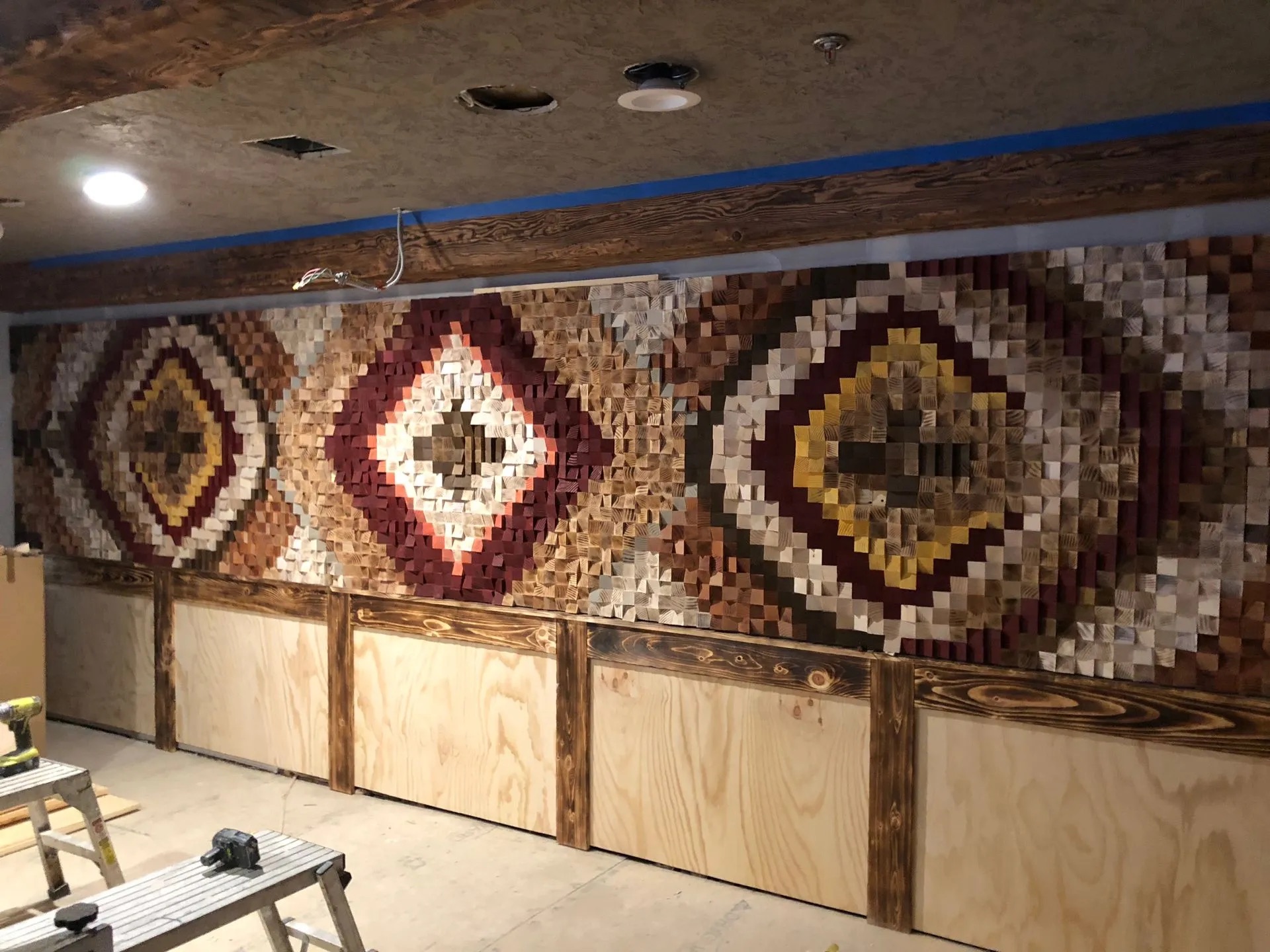 Artisan Woodwork Feature Wall in Demarest, NJ by Modern Heritage Remodelers