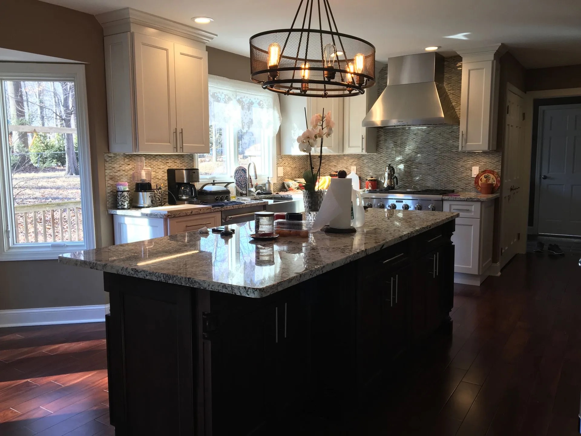 Gourmet Kitchen with Two-Tone Island in Ho-Ho-Kus, NJ by Modern Heritage Remodelers